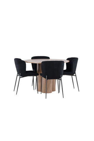 Venture Home Olivia matbord med Modesto matstol