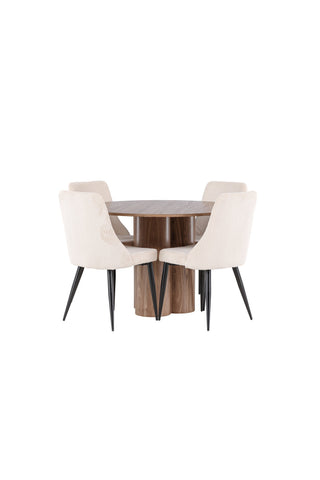 Venture Home Olivia matbord med Leone matstol