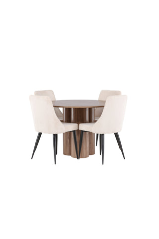 Venture Home Olivia matbord med Leone matstol