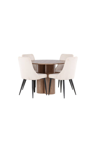 Venture Home Olivia matbord med Leone matstol