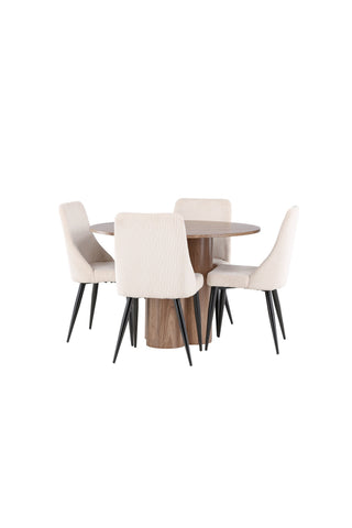 Venture Home Olivia matbord med Leone matstol