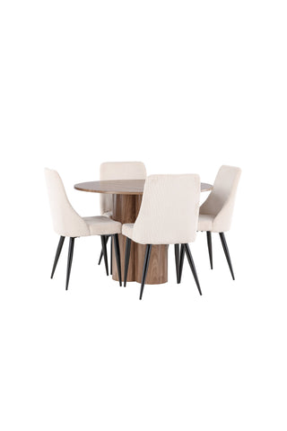 Venture Home Olivia matbord med Leone matstol