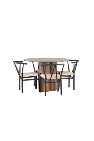 Venture Home Olivia matbord med Alfons matstol