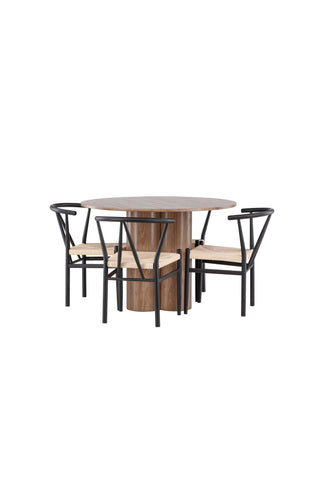 Venture Home Olivia matbord med Alfons matstol