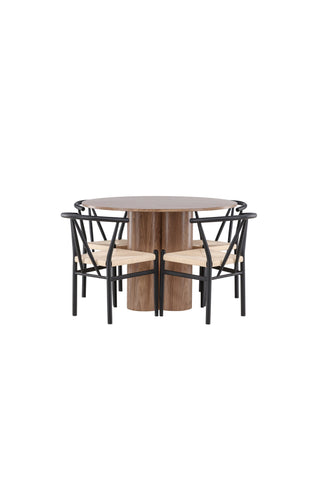 Venture Home Olivia matbord med Alfons matstol