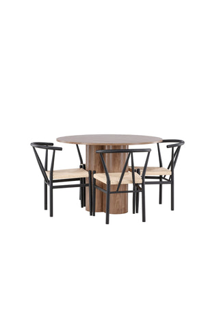 Venture Home Olivia matbord med Alfons matstol