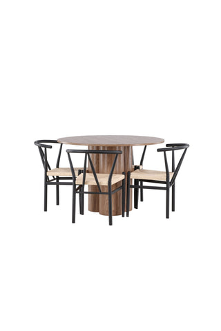 Venture Home Olivia matbord med Alfons matstol