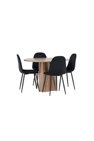 Venture Home Olivia matbord med Polar matstol