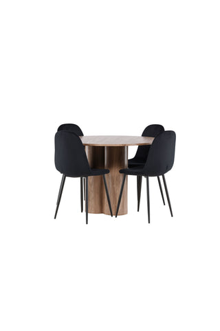 Venture Home Olivia matbord med Polar matstol