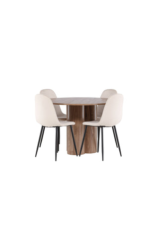 Venture Home Olivia matbord med Polar matstol