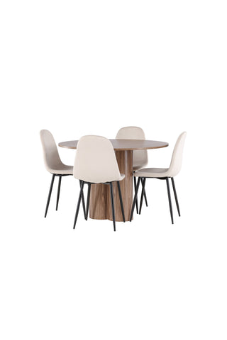 Venture Home Olivia matbord med Polar matstol