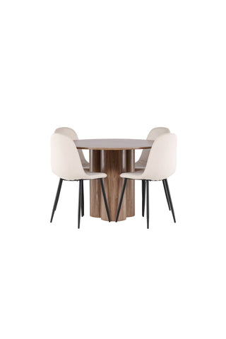 Venture Home Olivia matbord med Polar matstol
