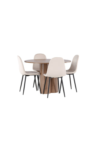 Venture Home Olivia matbord med Polar matstol