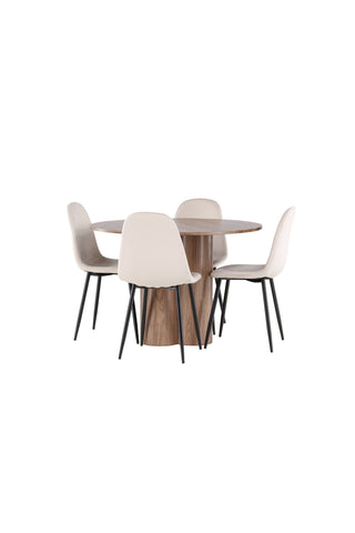 Venture Home Olivia matbord med Polar matstol