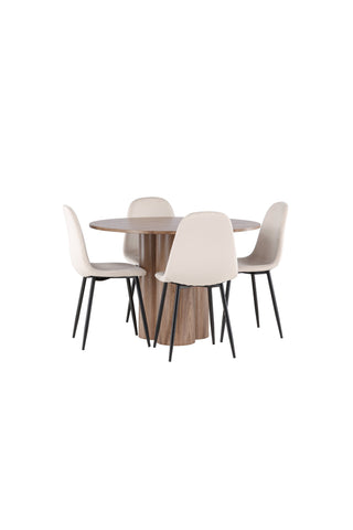 Venture Home Olivia matbord med Polar matstol