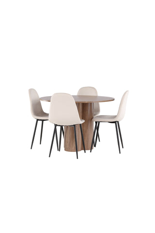 Venture Home Olivia matbord med Polar matstol