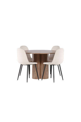 Venture Home Olivia matbord med Polar matstol