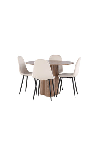 Venture Home Olivia matbord med Polar matstol