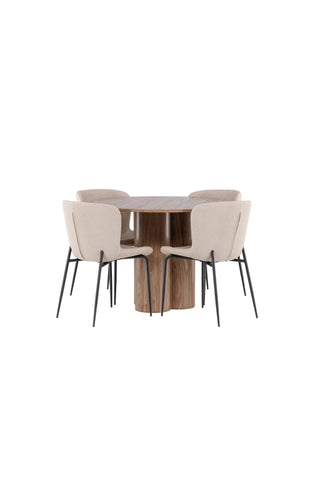 Venture Home Olivia matbord med Modesto matstol