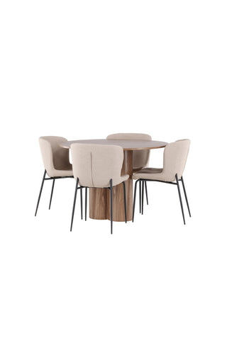 Venture Home Olivia matbord med Modesto matstol