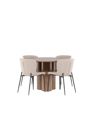 Venture Home Olivia matbord med Modesto matstol