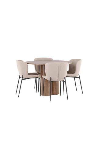 Venture Home Olivia matbord med Modesto matstol
