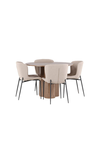 Venture Home Olivia matbord med Modesto matstol