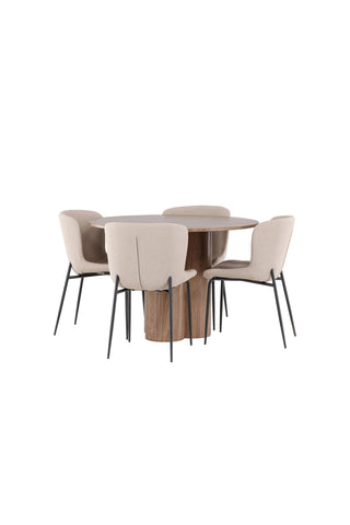 Venture Home Olivia matbord med Modesto matstol