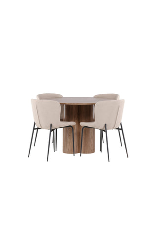 Venture Home Olivia matbord med Modesto matstol