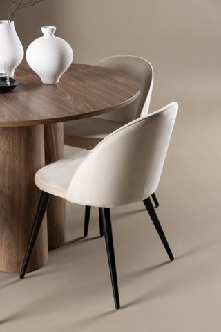 Venture Home Olivia matbord med sammetsmatsalsstol