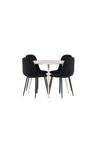 Venture Home Plaza matbord med Polar matstol