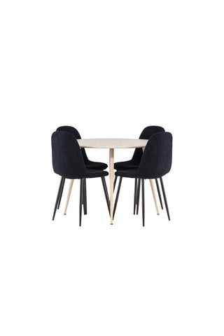 Venture Home Plaza matbord med Polar matstol