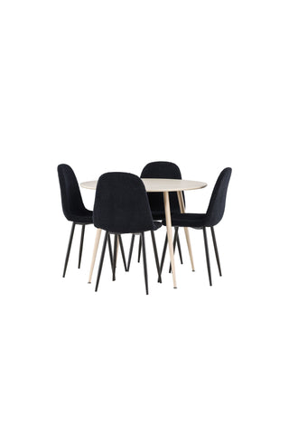 Venture Home Plaza matbord med Polar matstol