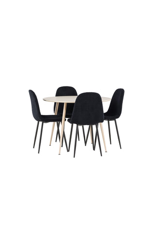 Venture Home Plaza matbord med Polar matstol