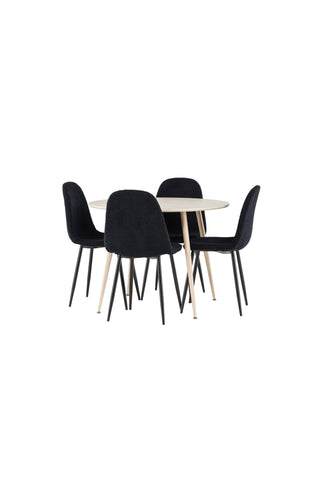 Venture Home Plaza matbord med Polar matstol