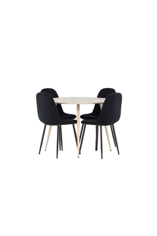 Venture Home Plaza matbord med Polar matstol