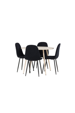 Venture Home Plaza matbord med Polar matstol