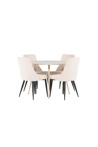 Venture Home Plaza matbord med Leone matstol