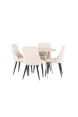 Venture Home Plaza matbord med Leone matstol