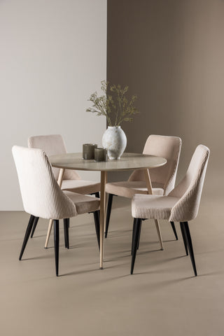 Venture Home Plaza matbord med Leone matstol
