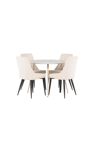 Venture Home Plaza matbord med Leone matstol