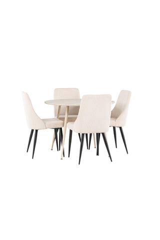 Venture Home Plaza matbord med Leone matstol