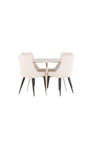 Venture Home Plaza matbord med Leone matstol