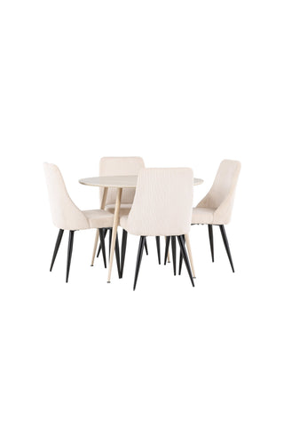 Venture Home Plaza matbord med Leone matstol