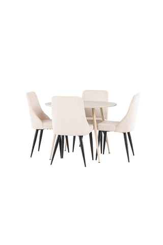 Venture Home Plaza matbord med Leone matstol