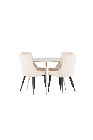 Venture Home Plaza matbord med Leone matstol