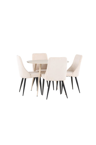 Venture Home Plaza matbord med Leone matstol