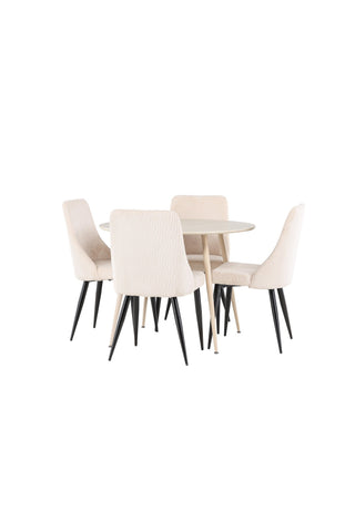 Venture Home Plaza matbord med Leone matstol