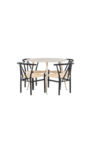 Venture Home Plaza matbord med Alfons matstol