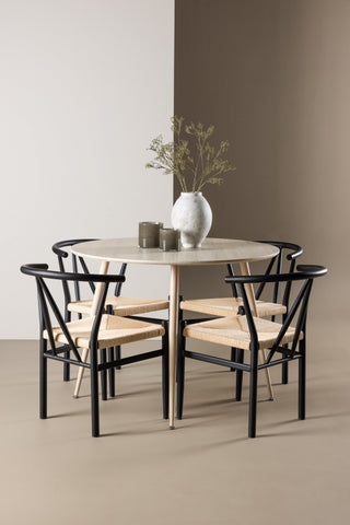 Venture Home Plaza matbord med Alfons matstol